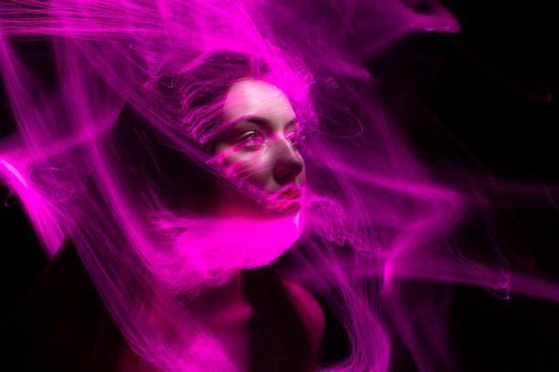 istock lightpainting portrait, long exposure 1312269368