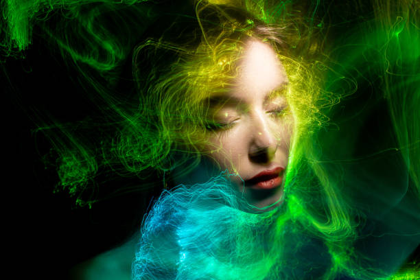istock lightpainting portrait, long exposure 1312269418