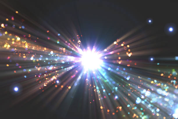 istock Abstract background of light particles and synchrotron radiation 1312269463