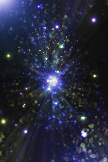 istock Abstract background of light particles and synchrotron radiation 1312269472
