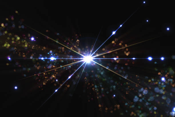 istock Abstract background of light particles and synchrotron radiation 1312269486