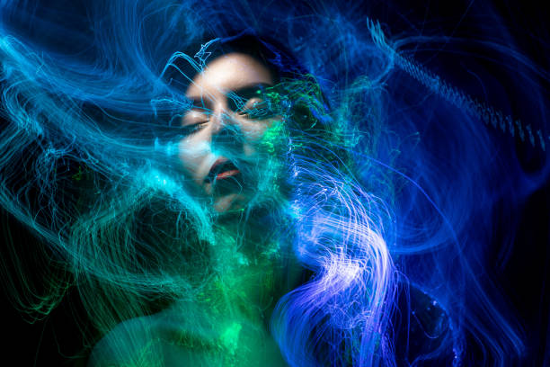 istock lightpainting portrait, long exposure 1312269582