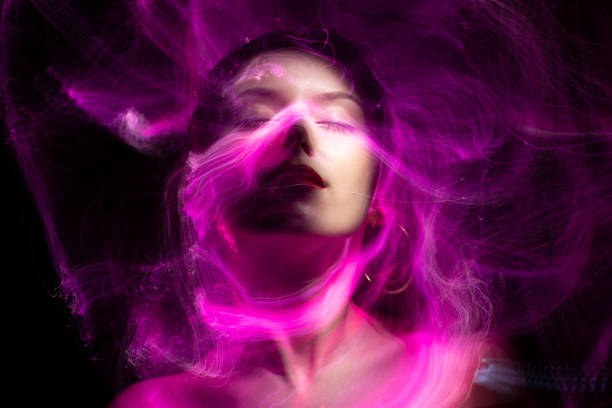 istock lightpainting portrait, long exposure 1312269587