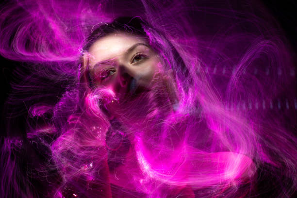 istock lightpainting portrait, long exposure 1312269592