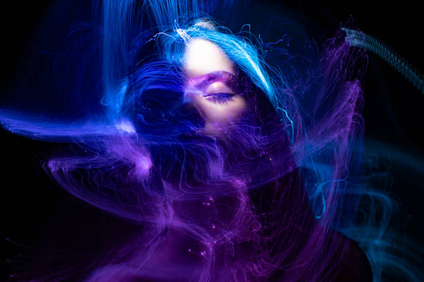 istock lightpainting portrait, long exposure 1312269620