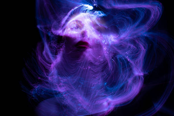 istock lightpainting portrait, long exposure 1312269661