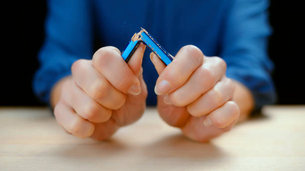 istock Female hands breaking pencil 1312271323