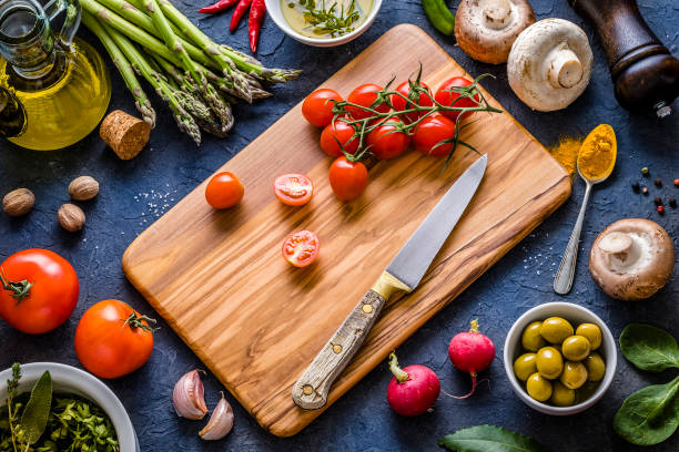 istock Cooking with healthy fresh vegetables background 1312273367