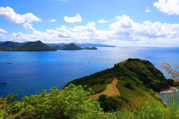 istock Beautiful view over Rodney Bay in Saint Lucia 1312275391