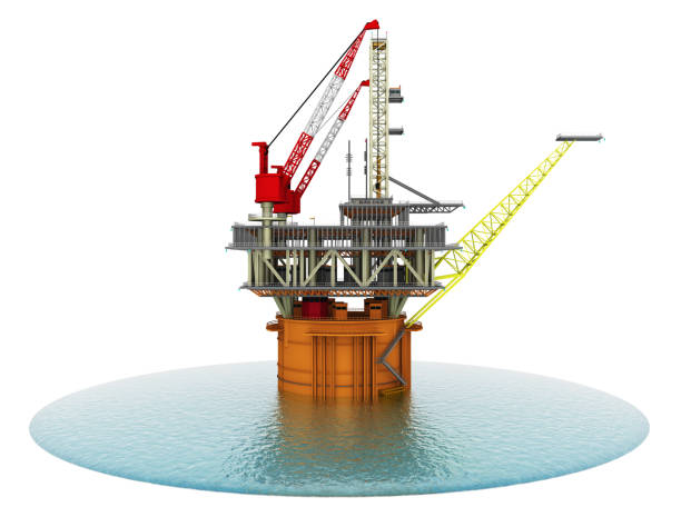 platforma naftowa w morzu - oil rig obrazy zdjęcia i obrazy z banku zdjęć