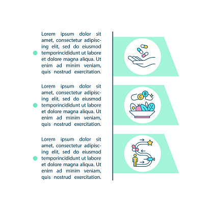 Interventional studies concept line icons with text. PPT page vector template with copy space. Brochure, magazine, newsletter design element. Experimental approach linear illustrations on white