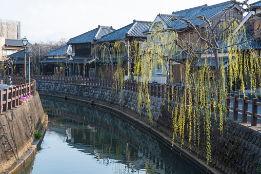 In Sawara City, Chiba Prefecture, old houses along the river are famous as Suigo towns.