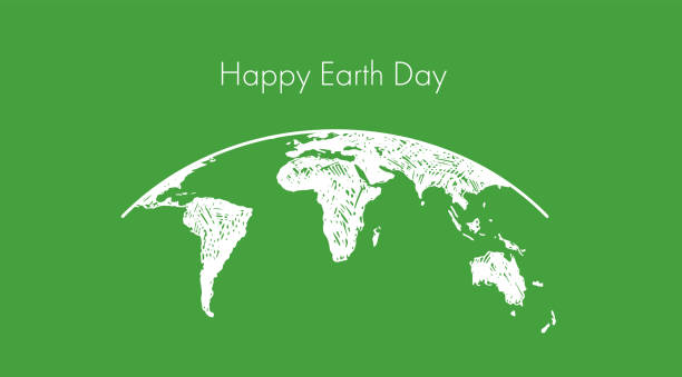 Happy earth day. Hand drawn style, vector illustrations. Happy earth day. Hand drawn style, vector illustrations. earth day stock illustrations