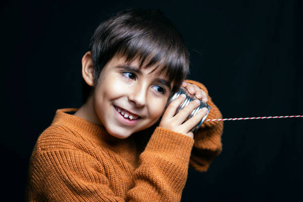 Close-Up Portrait Of Cute Boy