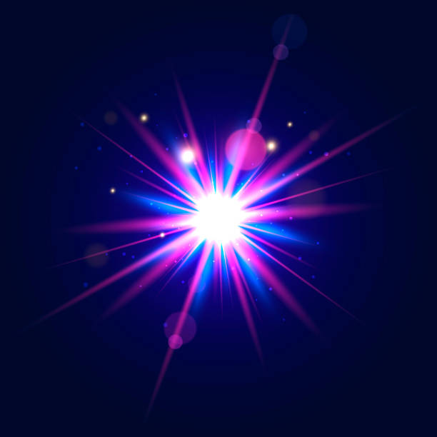 istock Vector Illustration Colorful Glow. Light Beam In Blue And Violet Colors 1312305364