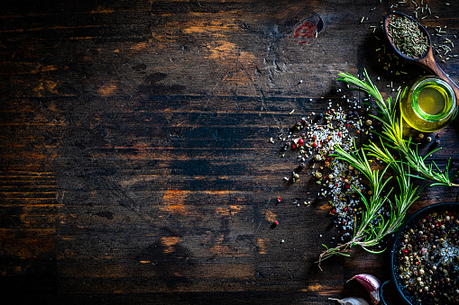 Bottle Of Herbs, pepper, seasoning, isolated on white background