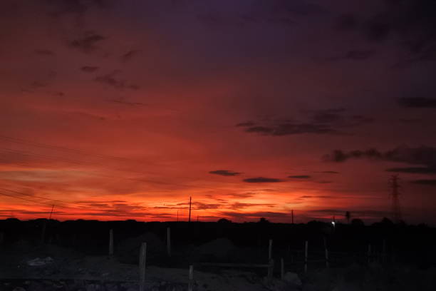 istock Reddish sunset in the city 1312309165