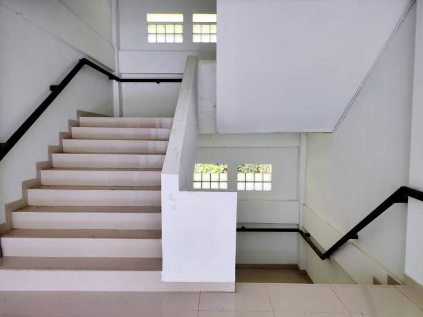 stairs to the second floor building