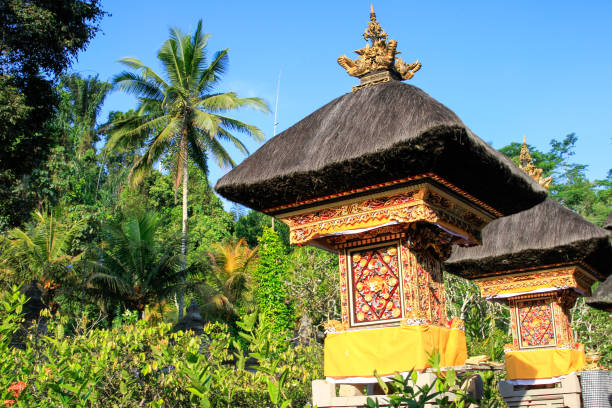 istock Temple towers with palm trees 1312312414