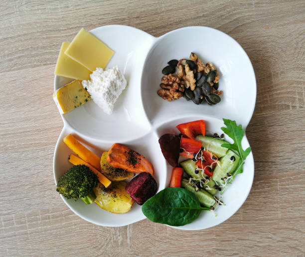 istock A healthy and nutritious breakfast with vegetables, nuts and cheese 1312313780