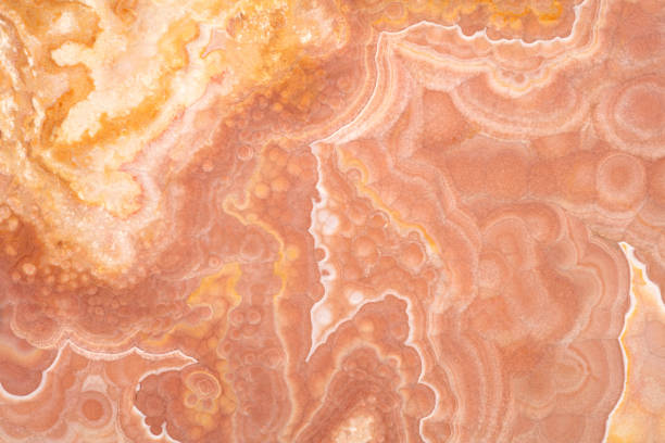 istock Pink Rainbow Onyx - natural polished stone slab, texture for perfect interior, background or other design project. 1312319076