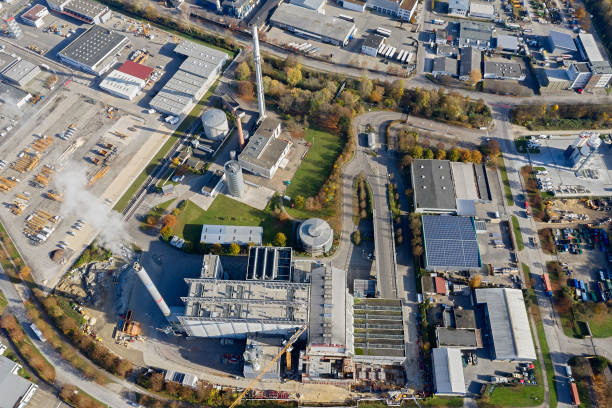 istock Modern Waste Incinerator Plant, Aerial View 1312319171