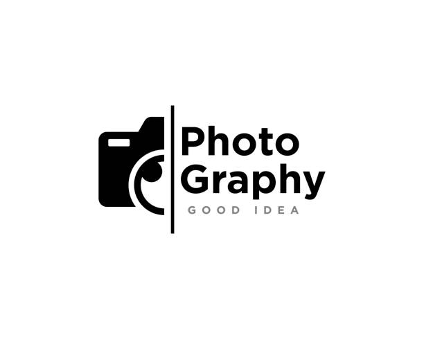 ilustraciones, imágenes clip art, dibujos animados e iconos de stock de vector de diseño de iconos de logotipo de fotografía de cámara - photographer