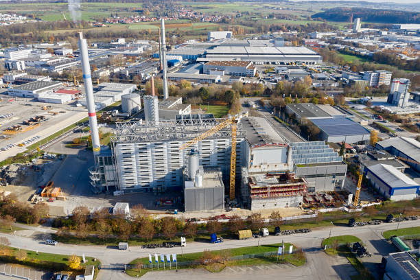 istock Modern Waste Incinerator Plant, Aerial View 1312319446