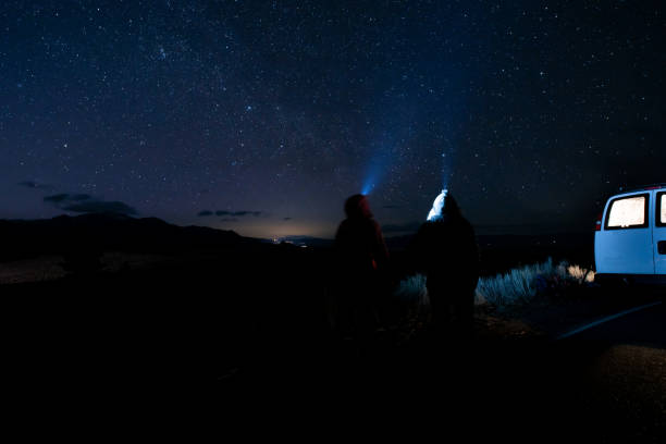 istock Couple on a road trip adventure in the mountains 1312320376