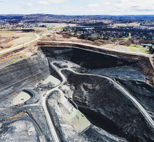 istock Aerial View Of Coal Mine 1312326784