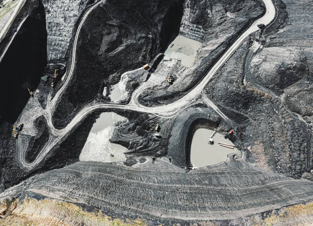 istock Aerial View Of Coal Mine 1312326827