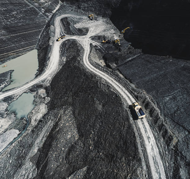istock Aerial View Of Coal Mine 1312327573