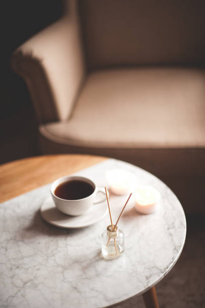 istock Liquid home fragrance with tea cup 1312327861