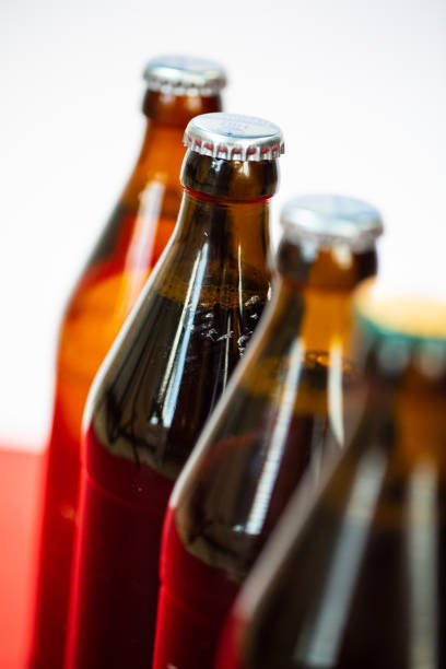 istock Father's Day, beer bottles with heart, rose, Father's Day postcard 1312328253