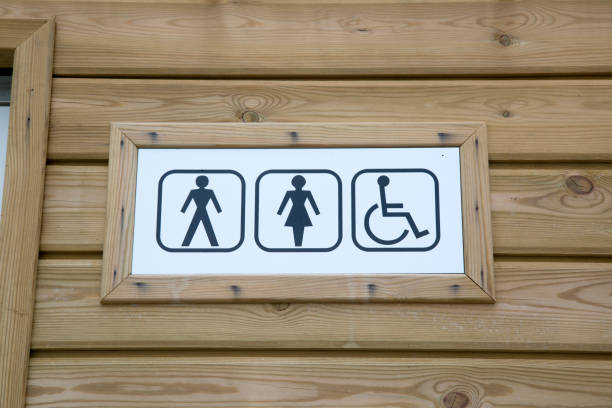 istock Lady and Gentleman Toilet Sign 1312332669