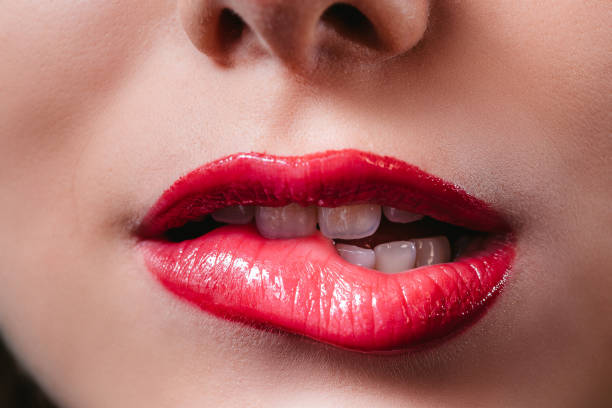 istock Woman biting her lip 1312332691