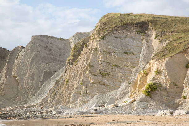 istock Cliffs and Beach at Portio, Santander, Cantabria 1312332786