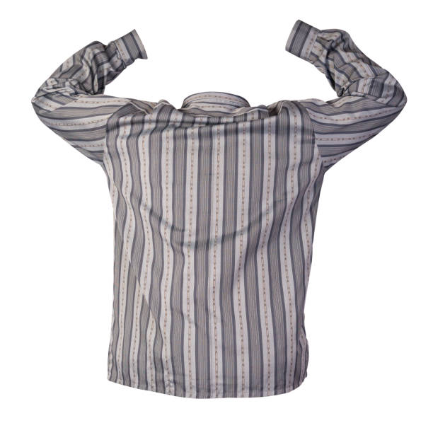 istock men's shirt with long sleeves isolated on a white background. 1312334413