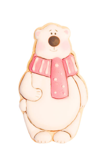 istock gingerbread polar bear in a scarf 1312337229