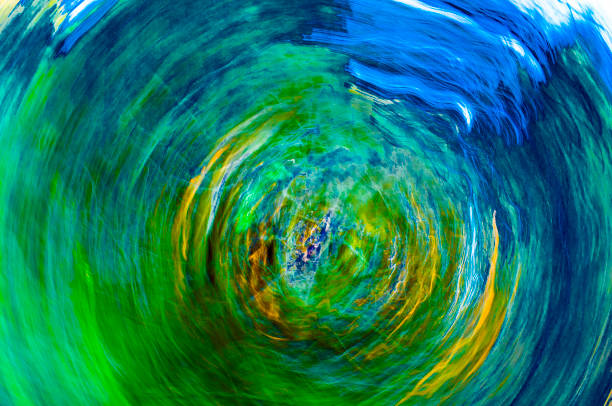 Green tunnel vortex - fotografia de stock