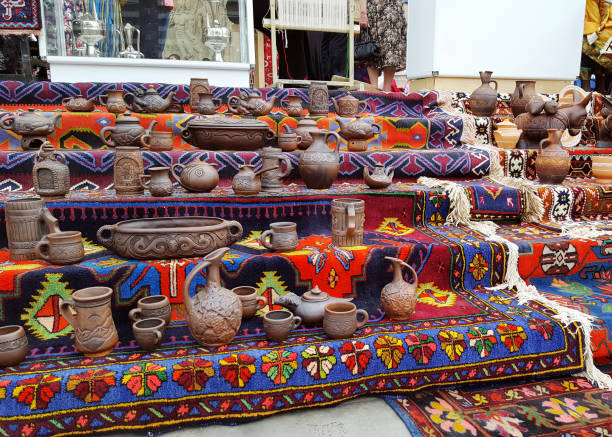 Exhibition of decorative and applied art of Dagestan Exhibition of arts and crafts of Dagestan, Russia north caucasus photos stock pictures, royalty-free photos & images