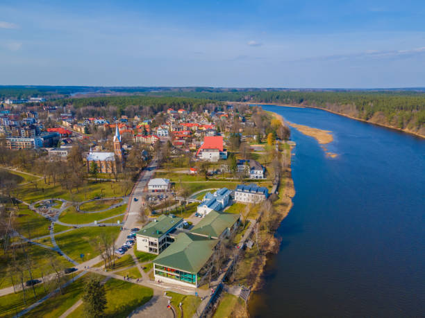 istock Panoramic view of Birstonas resort, Lithuania 1312343566