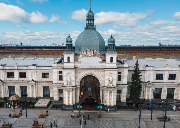 istock old european railway station building 1312345614