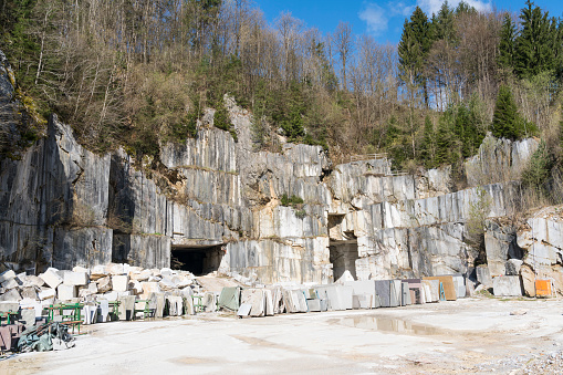 Quarry of colorful marble in Hotavlje discovered more than 300 years ago. 230 million years ago, Hotavlje was covered by sea, different sea organism, slowly created limestone, later covered with various rocks.