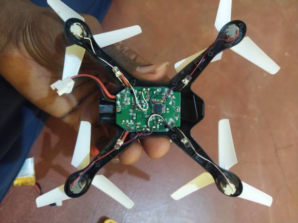 istock bottom view of disassembled drone 1312358990