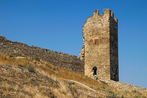 Tower of Crisco, Genoese fortress, XIV century, Crimea, Feodosia