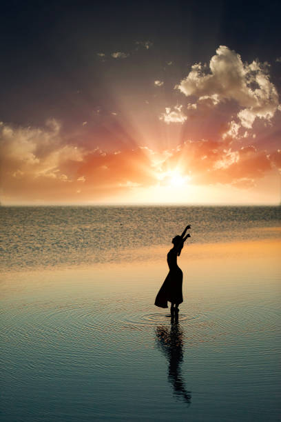 Ballerina dancing on the water