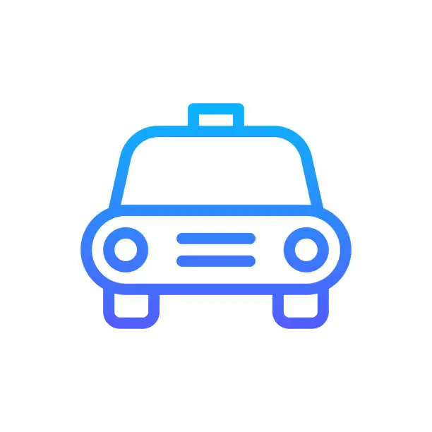 Vector illustration of Taxi Vector Icon. Hotel and Services Symbol EPS 10