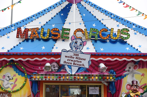 Mouse circus in Hamburg, Germany, europe