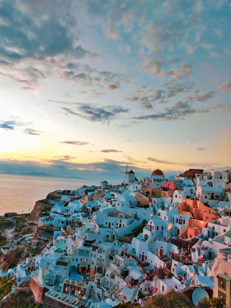 istock Sunset in Santorini Greece 1312374251